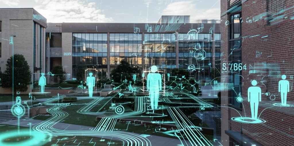 AI-enhanced personalized education paths on a university campus