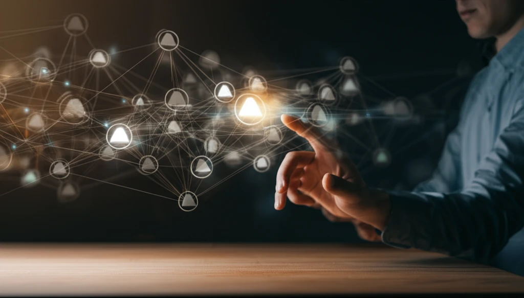 A surreal illustration symbolizing the effort to make AI in education policy more transparent and understandable.