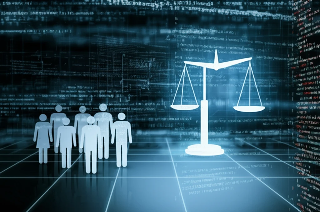 Balanced scale representing fair algorithmic selection.