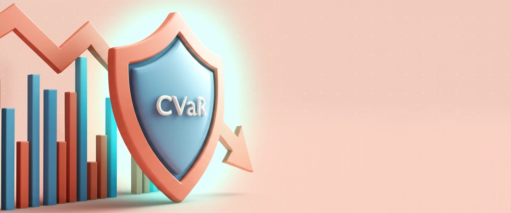 Illustration of portfolio protection during market downturn using CVaR
