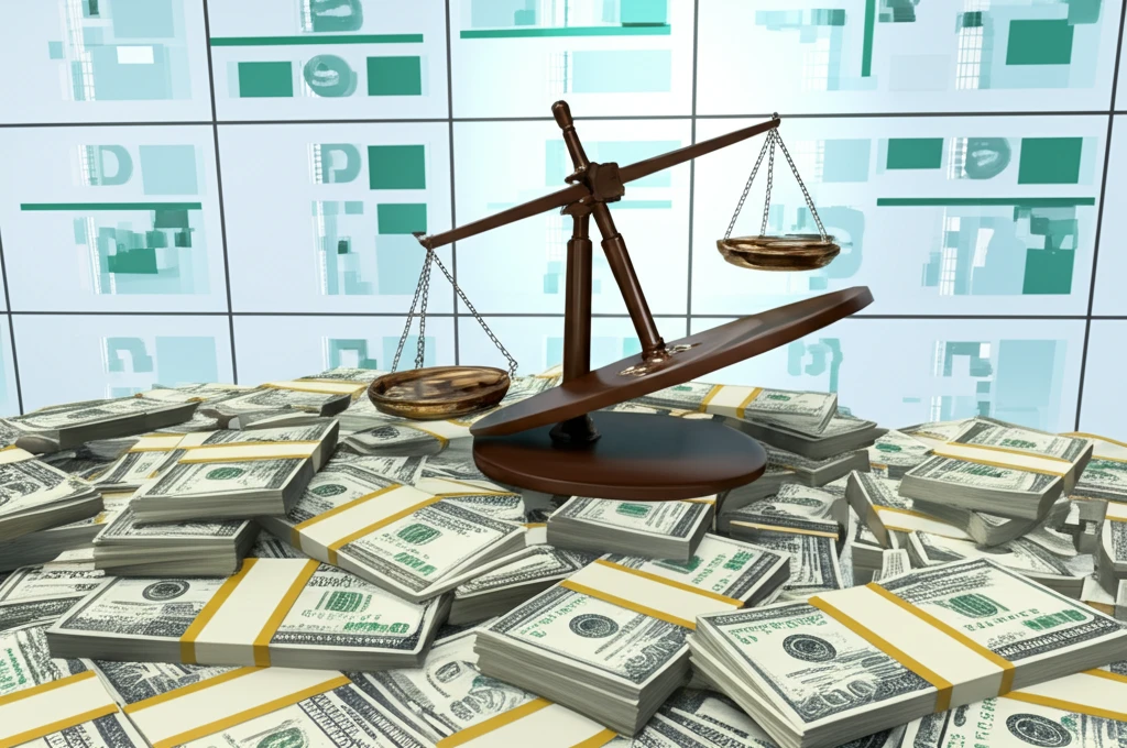 Financial scales balancing OTC derivative contracts with initial margin