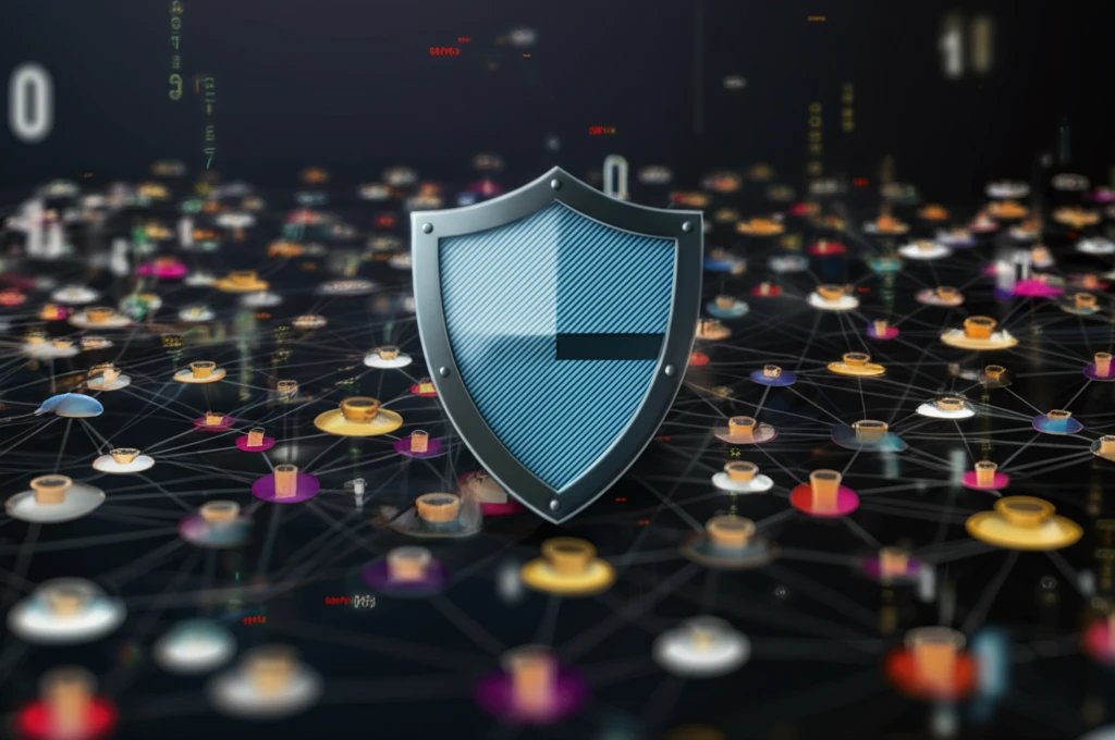 Complex network of financial institutions protected by a valuation shield.