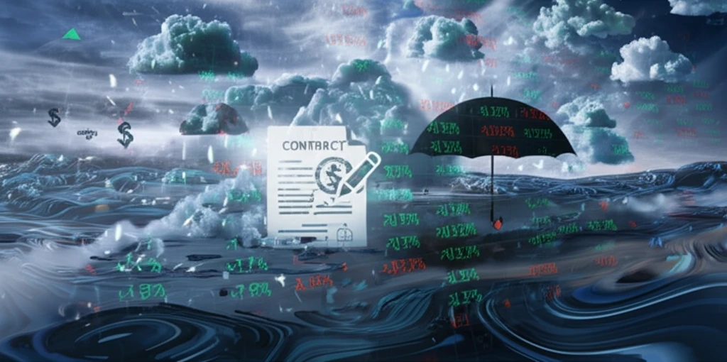 Volatility clouds with a variance swap as an umbrella.