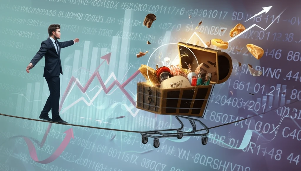 Balancing act between spending and saving.