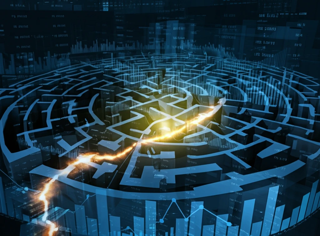 Illuminated path through a financial maze, symbolizing SMC's clarity in options valuation.