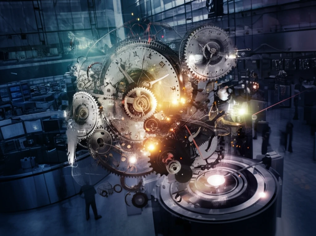 Complex stock market mechanisms with fleeting price changes.