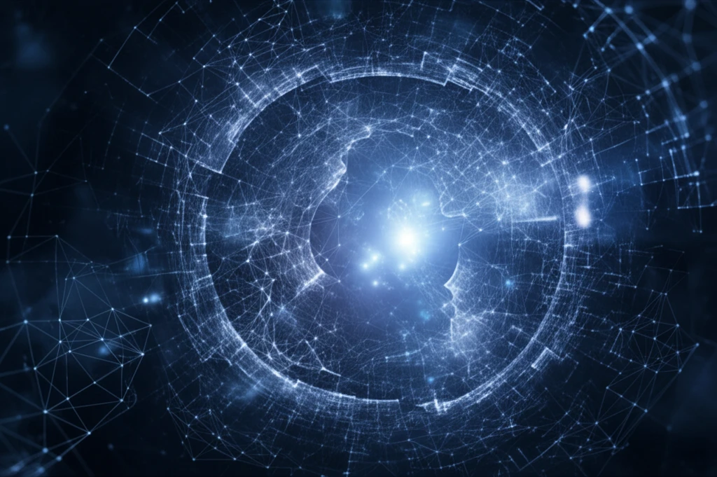 A surreal network of interconnected nodes, symbolizing elicitation complexity.