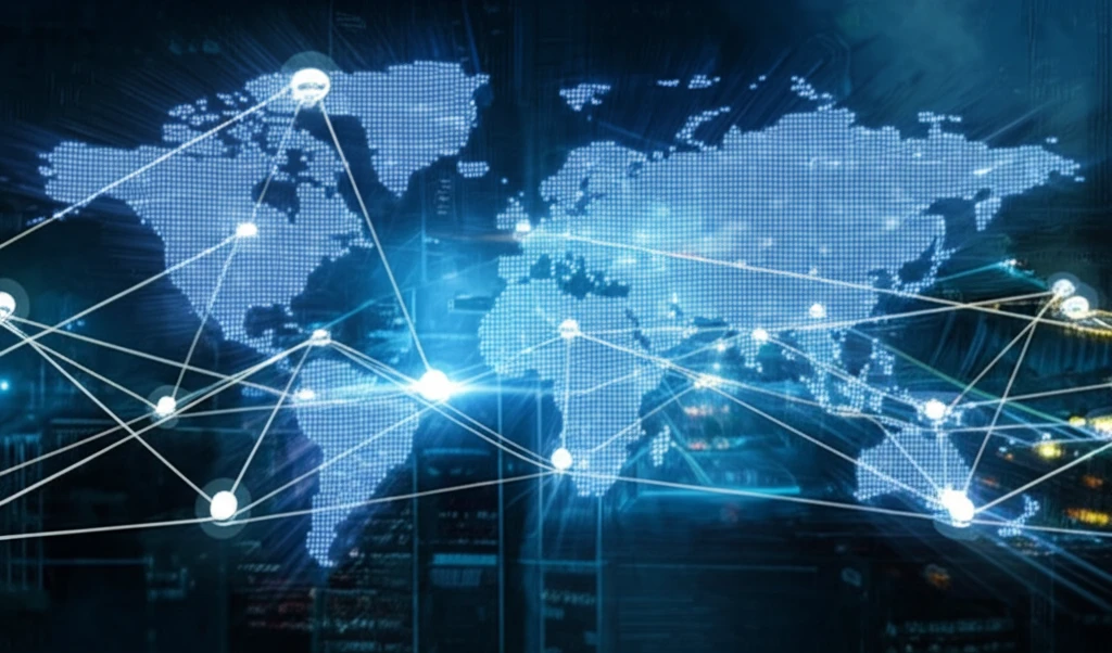 A visual representation of interconnected trading networks and bilateral contracts, symbolizing market stability.