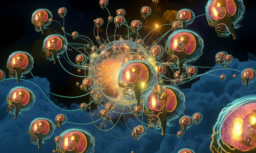 A network of interconnected minds, symbolizing how individual preferences influence social learning.