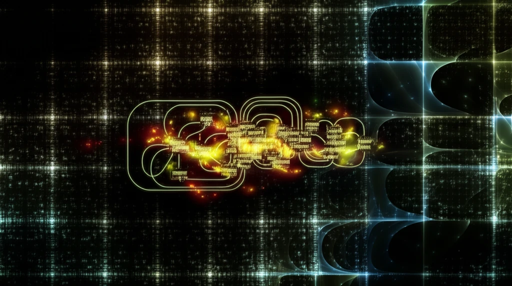Surreal illustration of interconnected mathematical structures.