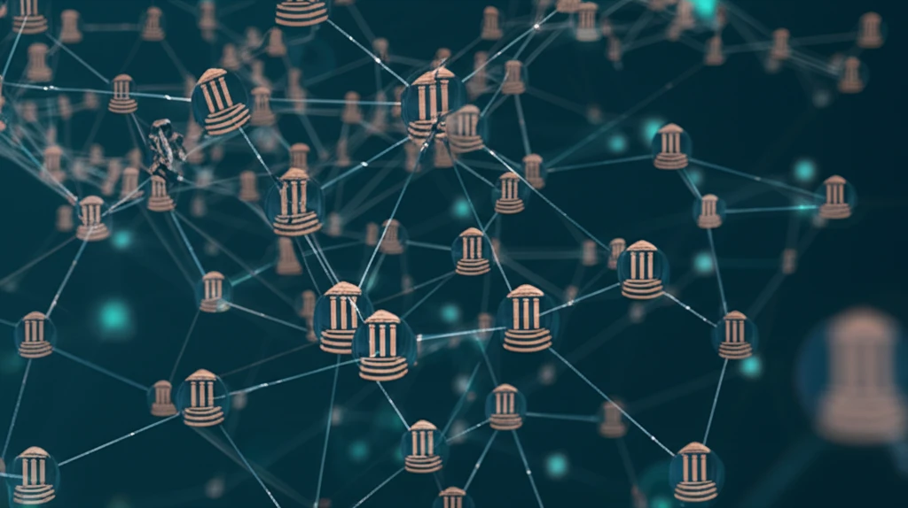 A visual representation of interconnected financial nodes, illustrating the spread of financial contagion and the importance of resilience.