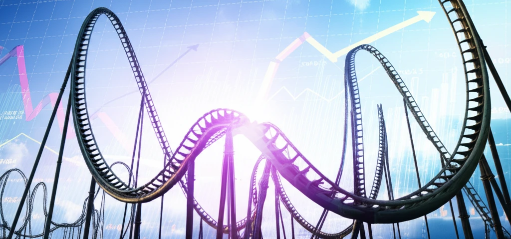 Surreal illustration of volatility in financial markets.