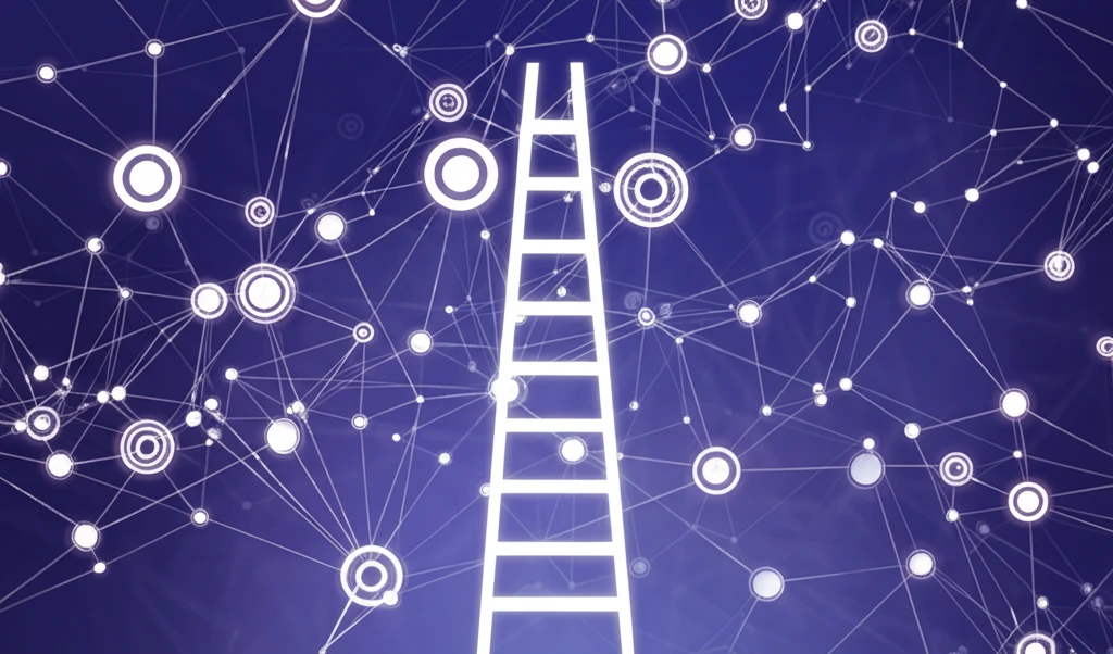 Career ladder formed by interconnected network nodes