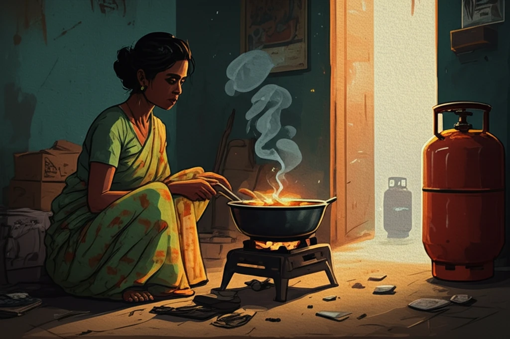 Symbolic illustration of energy inequality in India.