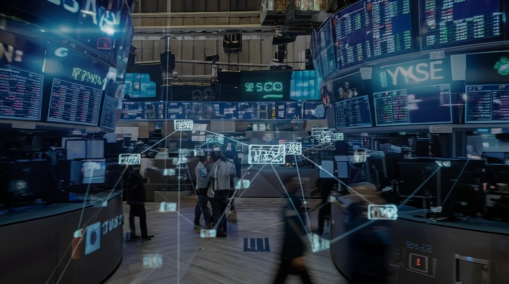 AI-powered transformer network analyzes stock market data.