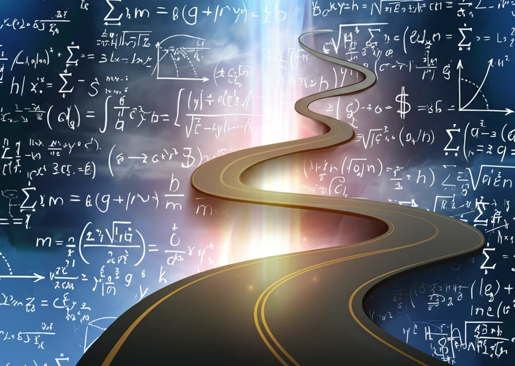 Surreal illustration of a winding road representing market volatility, illuminated by a beam of light symbolizing Watanabe's expansion.