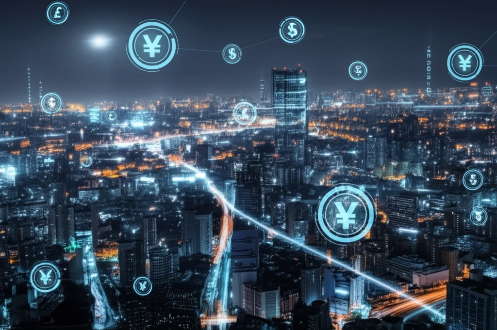 Digital ledger network representing tracked monetary units.