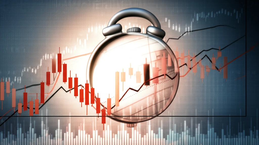 Distorted Financial Chart Representing Risk Perception