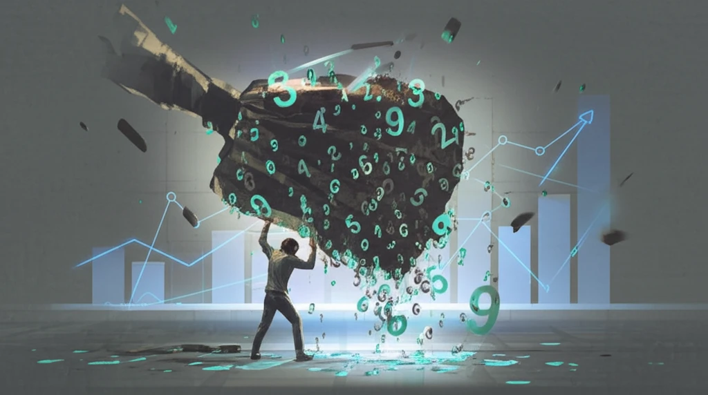 Data analyst extracting insights from financial data using analytical methods.