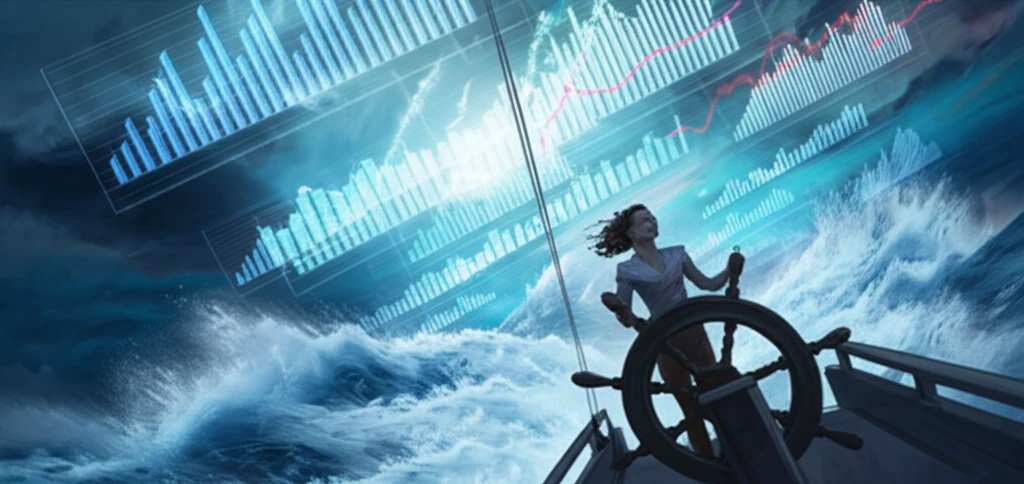 A woman navigating financial uncertainty with confidence.