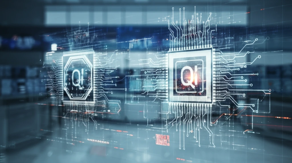 Quantum computer circuit over financial trading floor