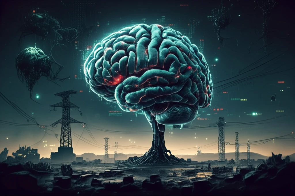 AI brain forecasting energy prices.