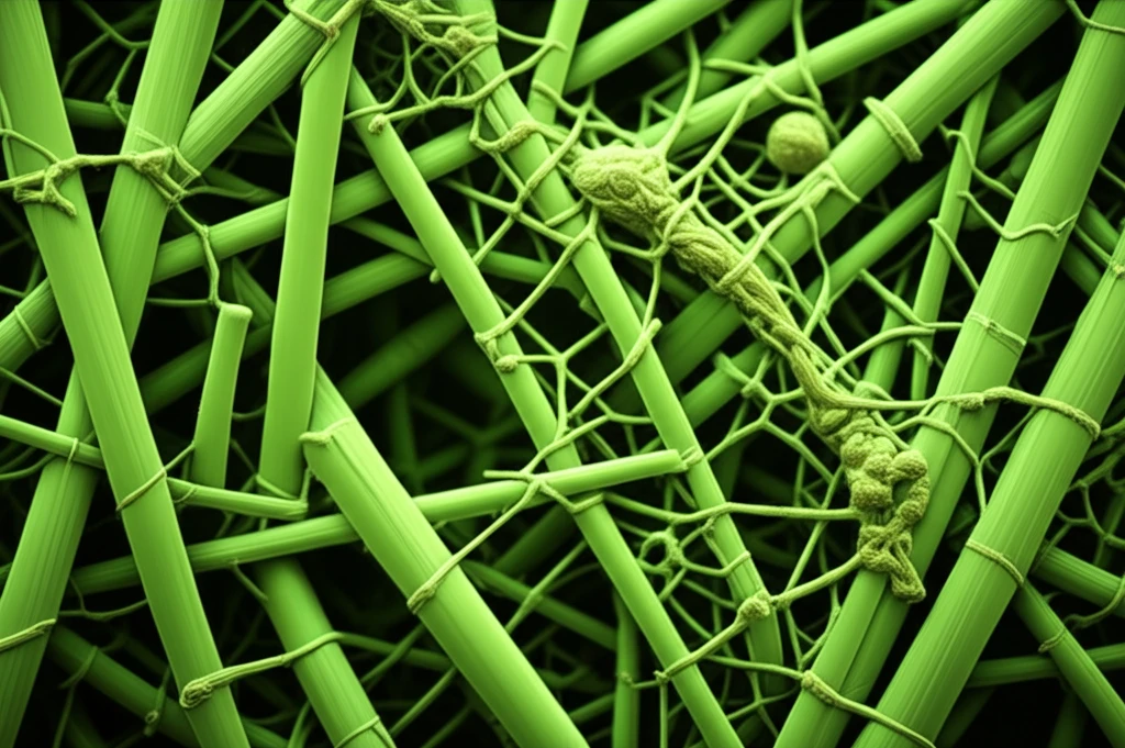 Sustainable composites made from sorghum straw fibers.