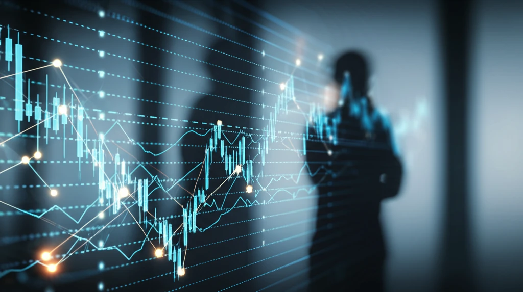 AI-powered stock market analysis with a neural network overlay