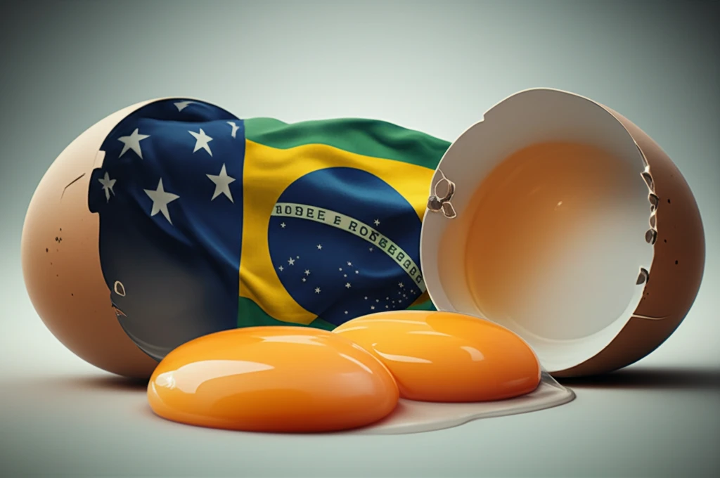 Symbolic image of the US dollar breaking in front of the BRICS flag, representing a shift in financial power.