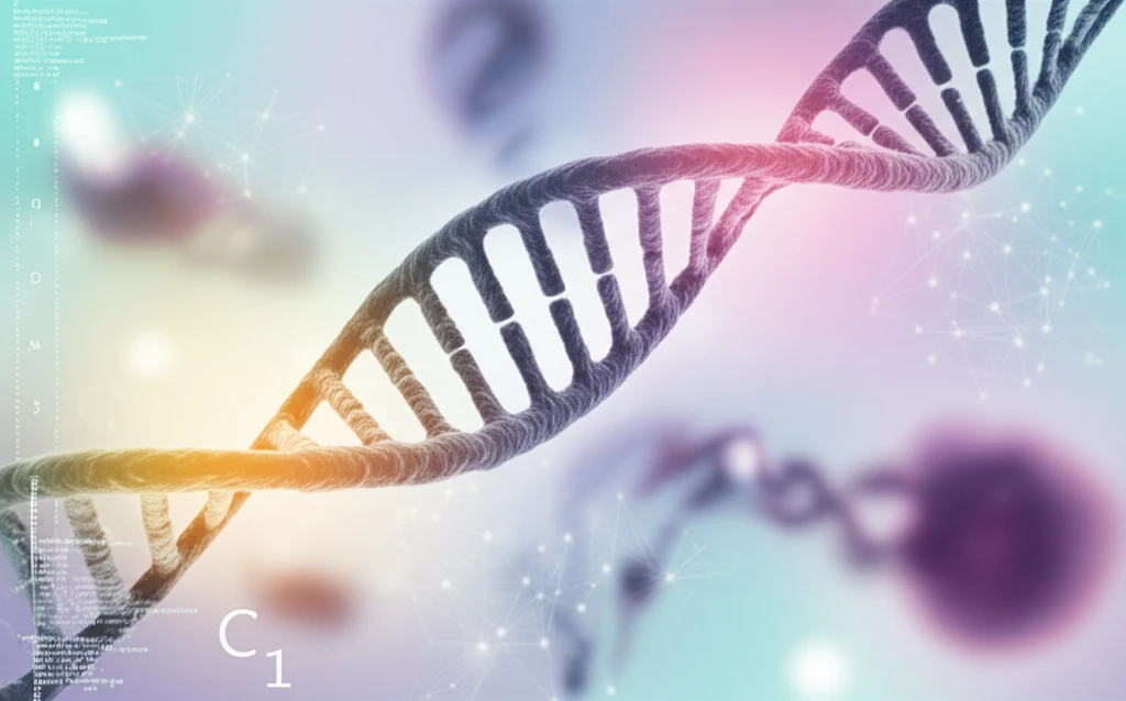 DNA strand with meconium