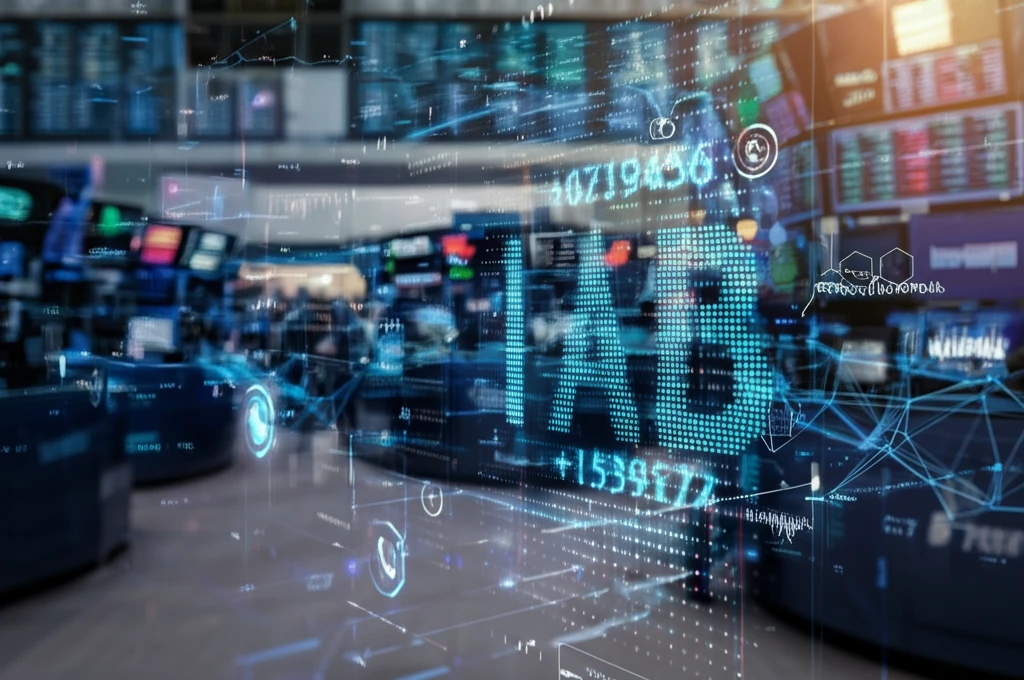 AI neural network analyzing the stock market