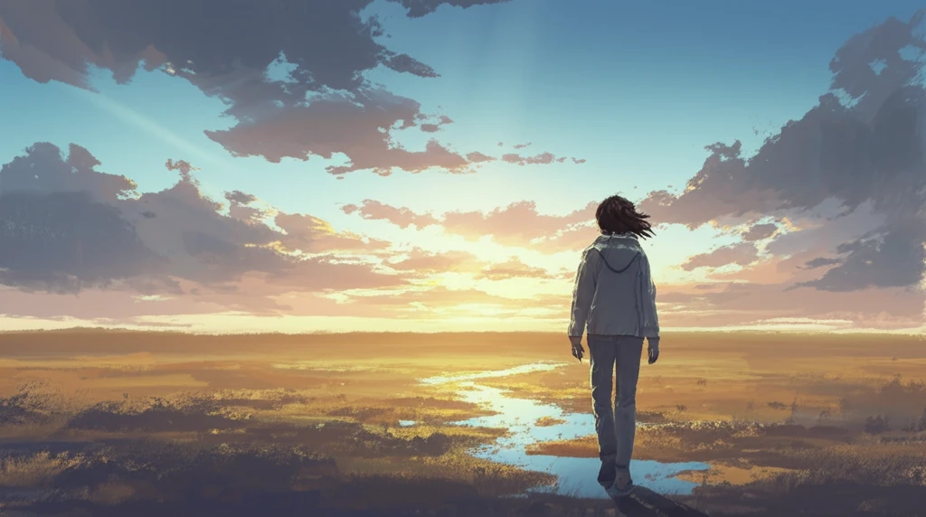 Hopeful horizon symbolizes early detection and prevention of colorectal cancer in young adults.