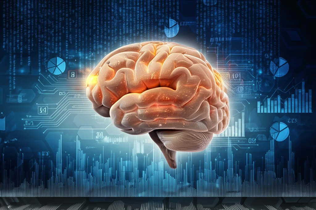 Financial literacy concept with AI