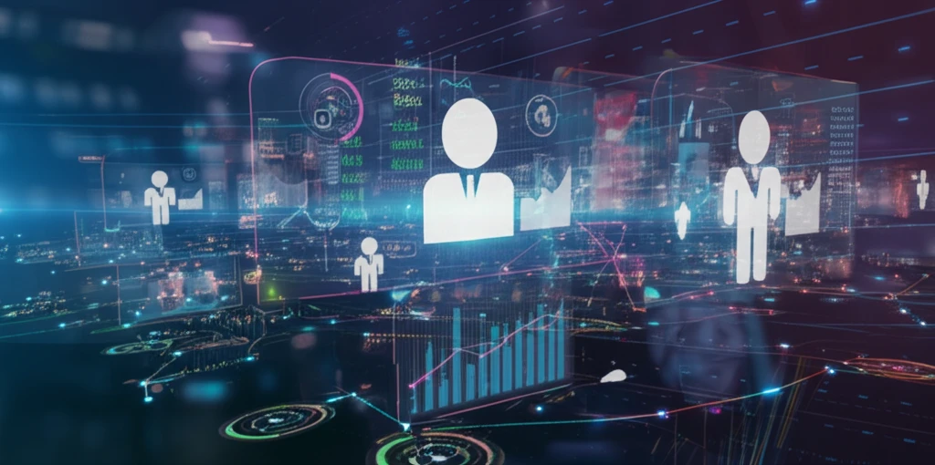 Decentralized financial system with interconnected nodes and automated market makers.