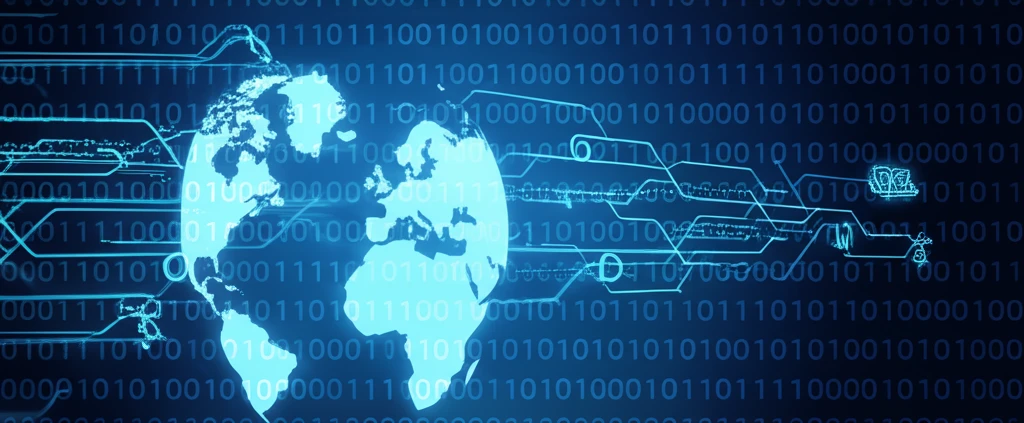 Interconnected global networks symbolizing digital trade