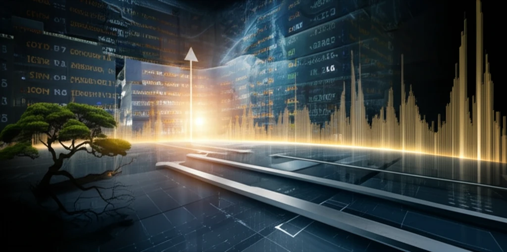 Abstract digital illustration symbolizing signature methods in portfolio theory.