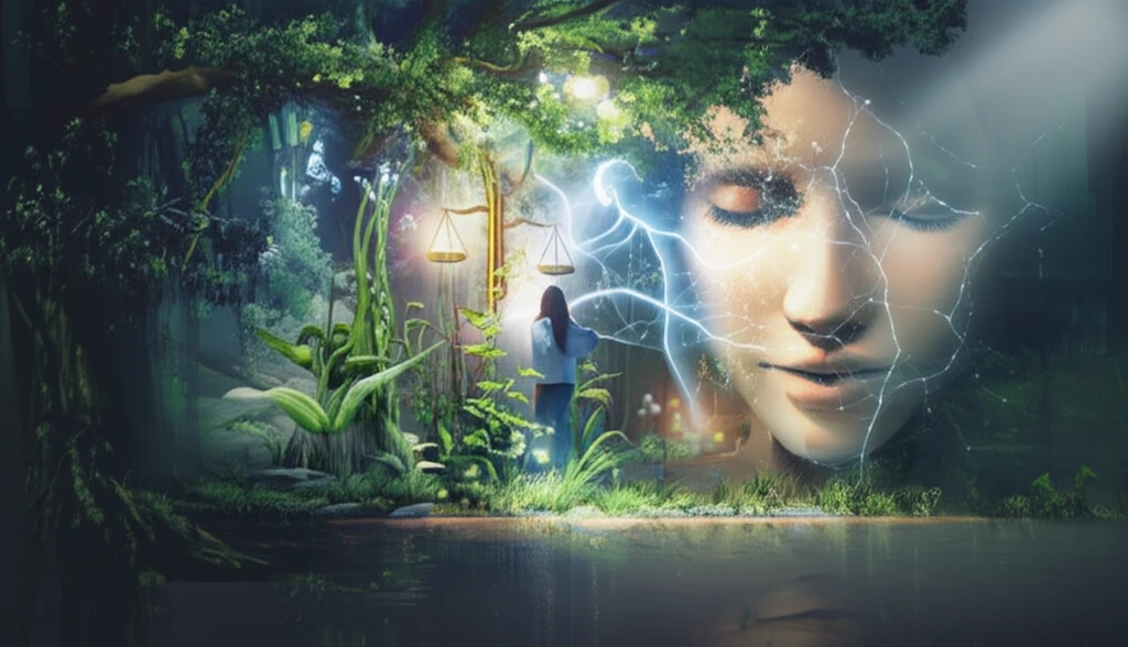 A surreal illustration symbolizing wellness-informed supervision for counselors.