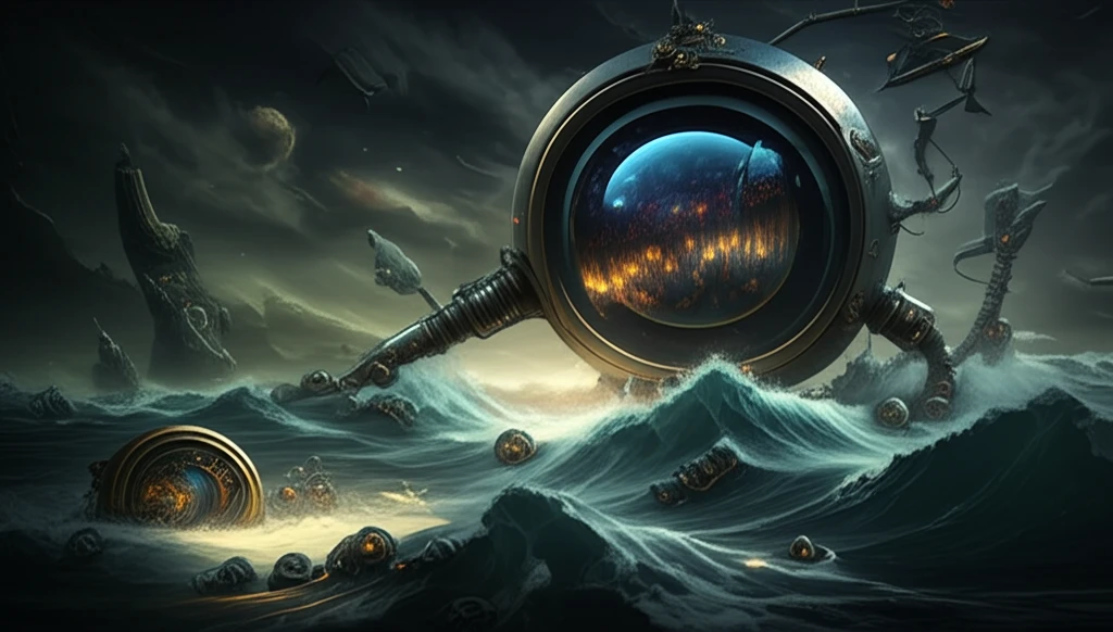 Stormy financial market with fractal patterns of volatility.