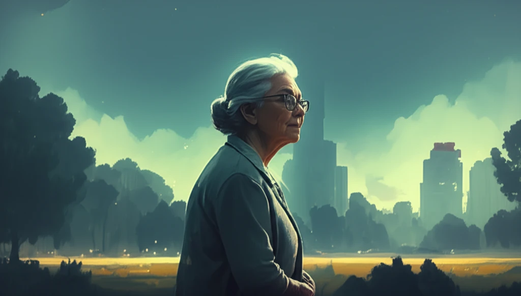 Serene retirement landscape representing financial security and wise savings management.