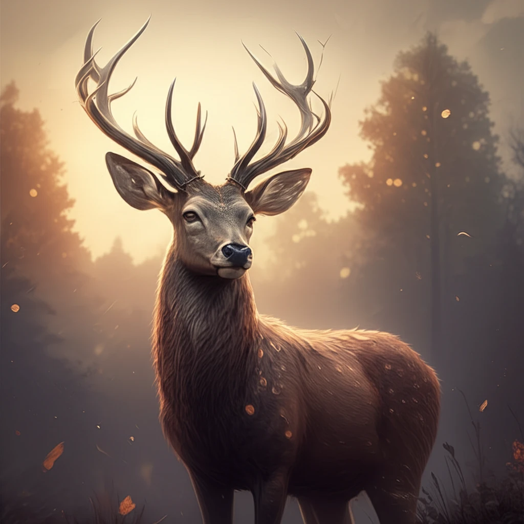 Safe and Nutritious Venison: A Surreal Illustration