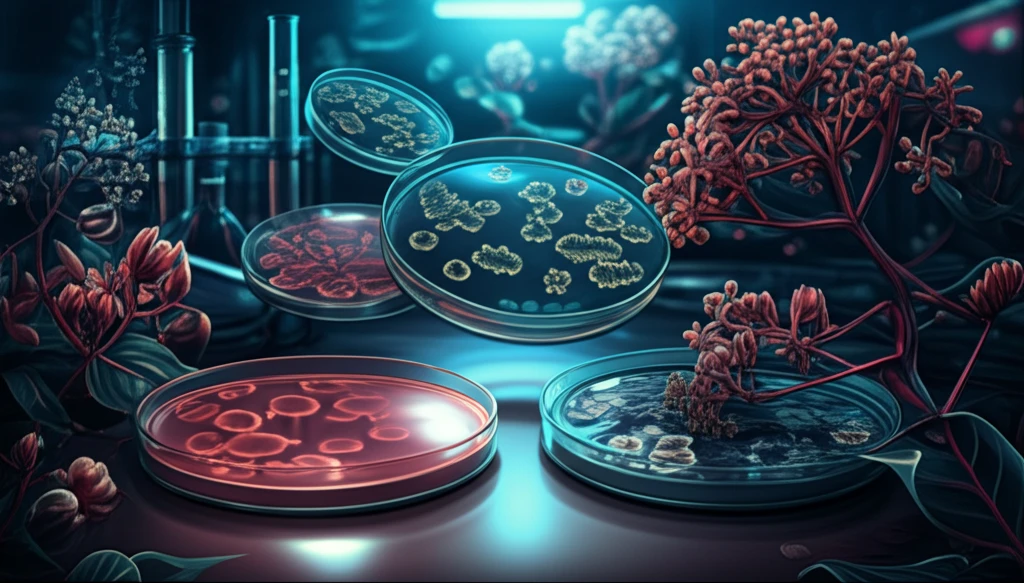 Illustration of Conessine's effect on Bacillus spore inhibition