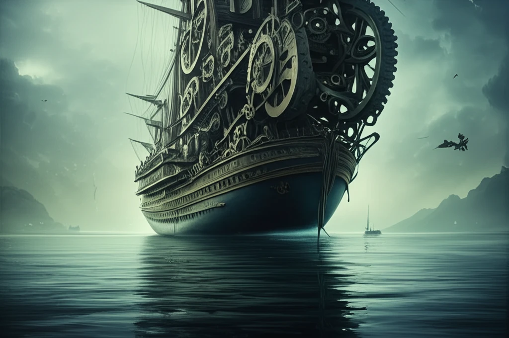 Ship sailing with smooth steering, symbolizing friction reduction.