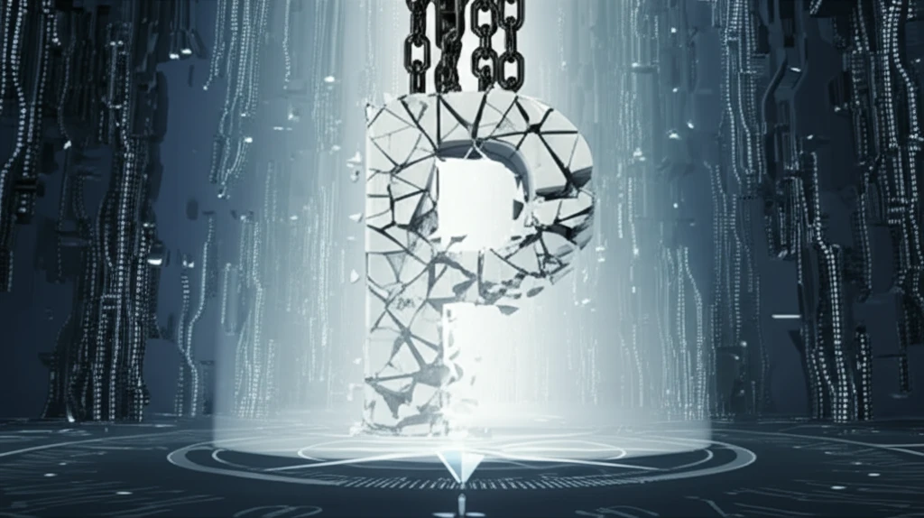 A P-value symbol collapsing under the weight of data, with a compass pointing to relevance.