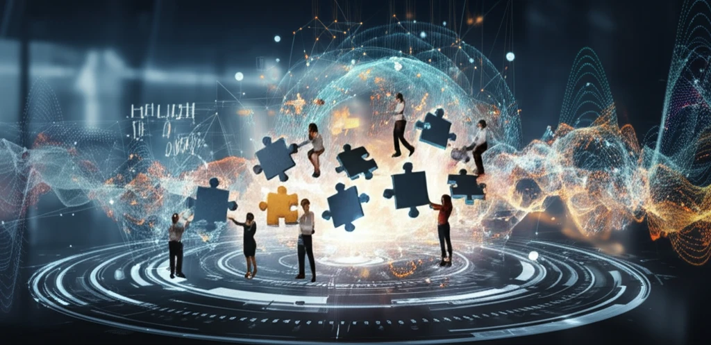 Dynamic teams assembling and disassembling like puzzle pieces