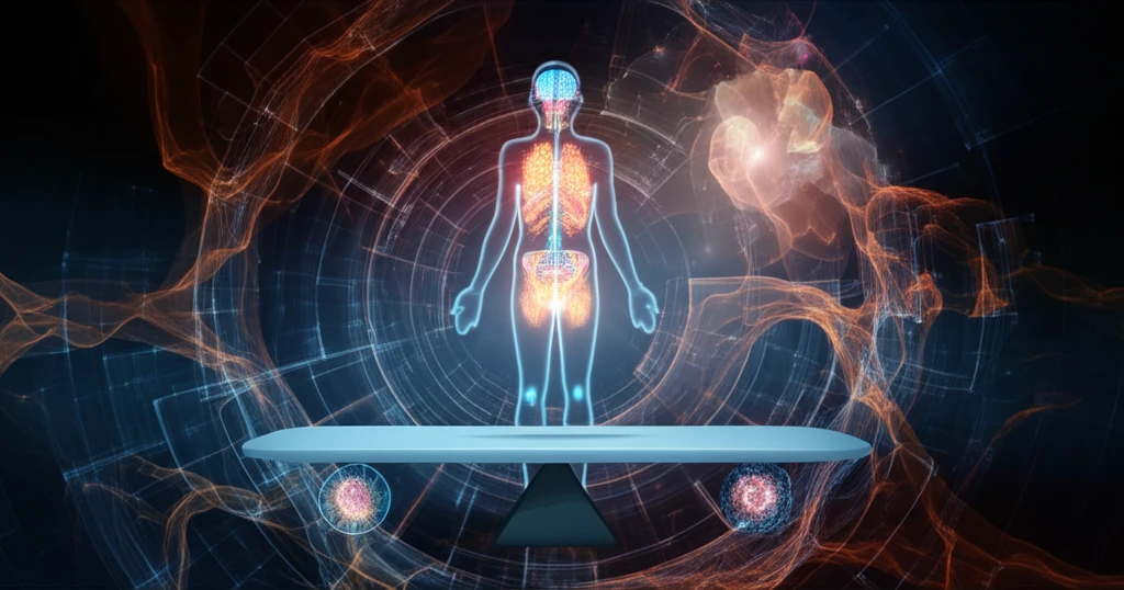 Balanced immune system illustration