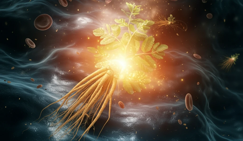 Microscopic view of liver cells being healed by Ashwagandha, symbolizing hope in cancer treatment.