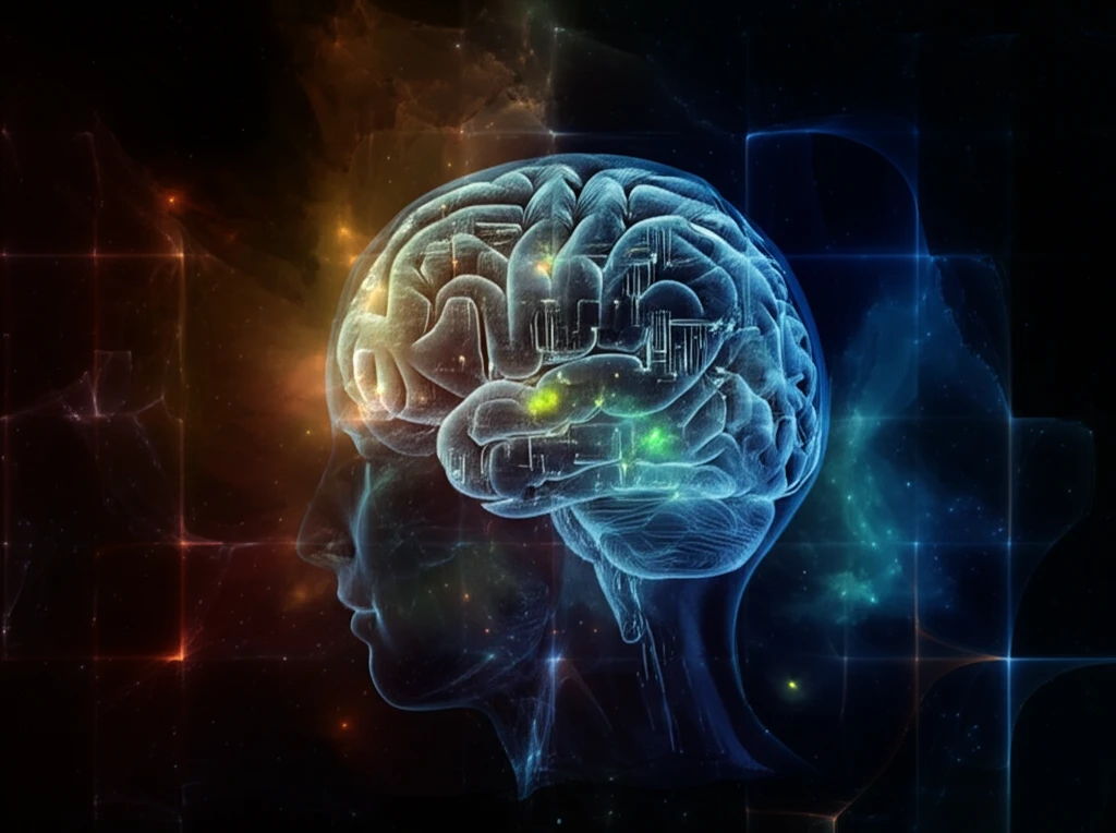 Brain scan illustration