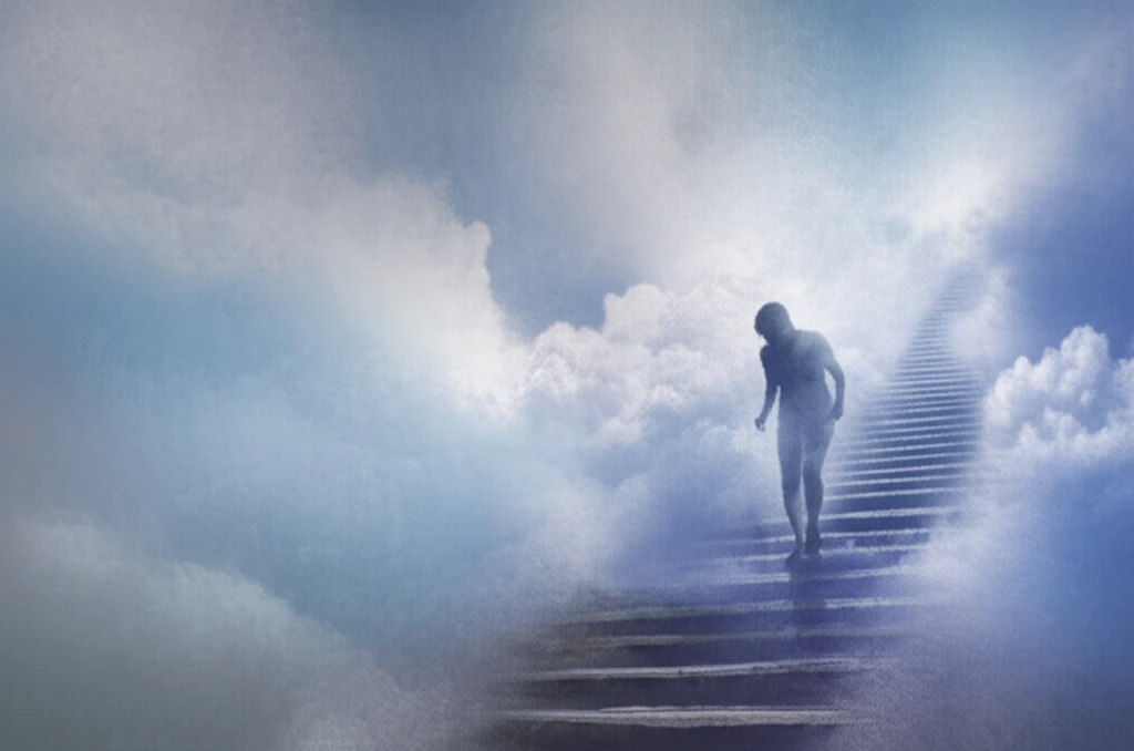 Symbolic illustration of a person with COPD struggling with daily activities.