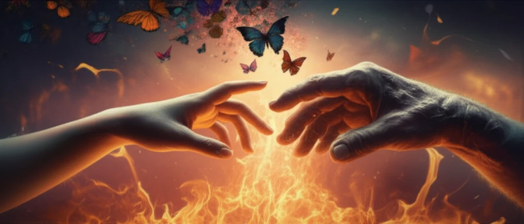 Symbolic image of healing and renewed quality of life after a burn injury.