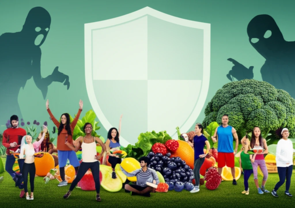 Diverse group of people living healthy lifestyles, preventing chronic diseases.